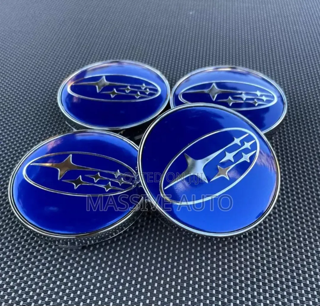 Blue Colour Subaru Centre Caps/ Subaru Centre Wheel Caps