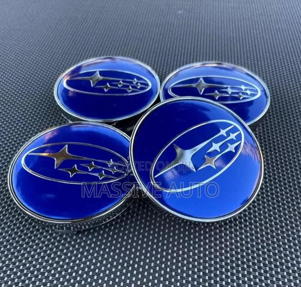 Blue Colour Subaru Centre Caps/ Subaru Centre Wheel Caps