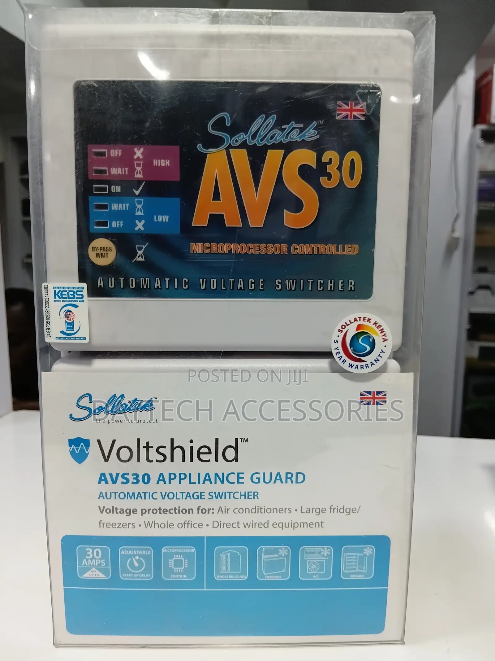 Sollatek Avs 30 Voltage Stabilizer - 30a Over/Under Voltage Protection