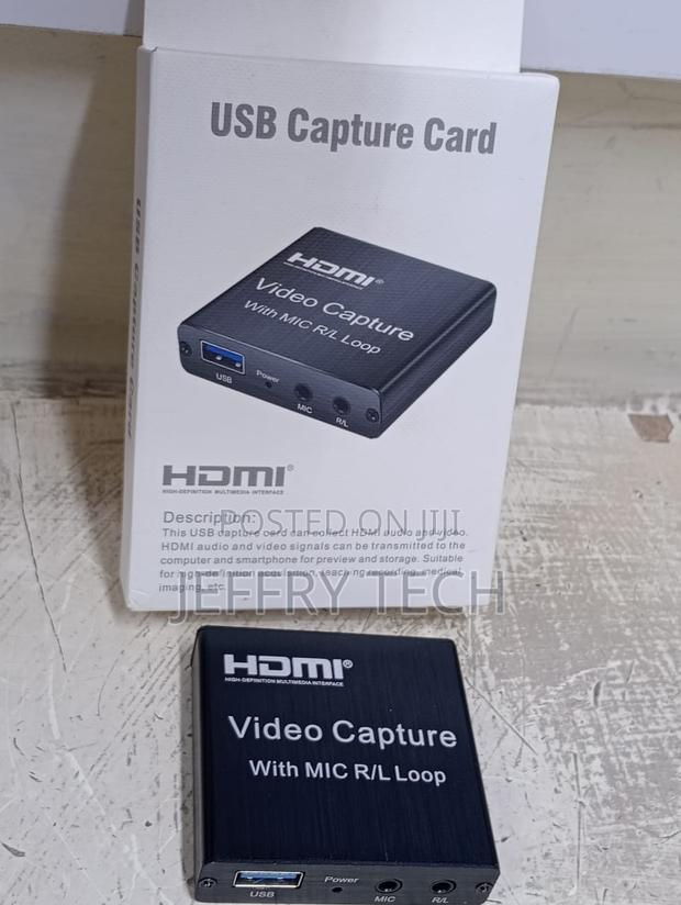 Usb Video Capture Card 1080p With Microphone R / L Loop - main view