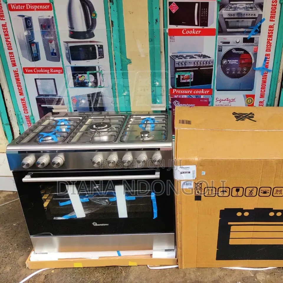 *Ramtons 5gas 90x60 Inox Cooker