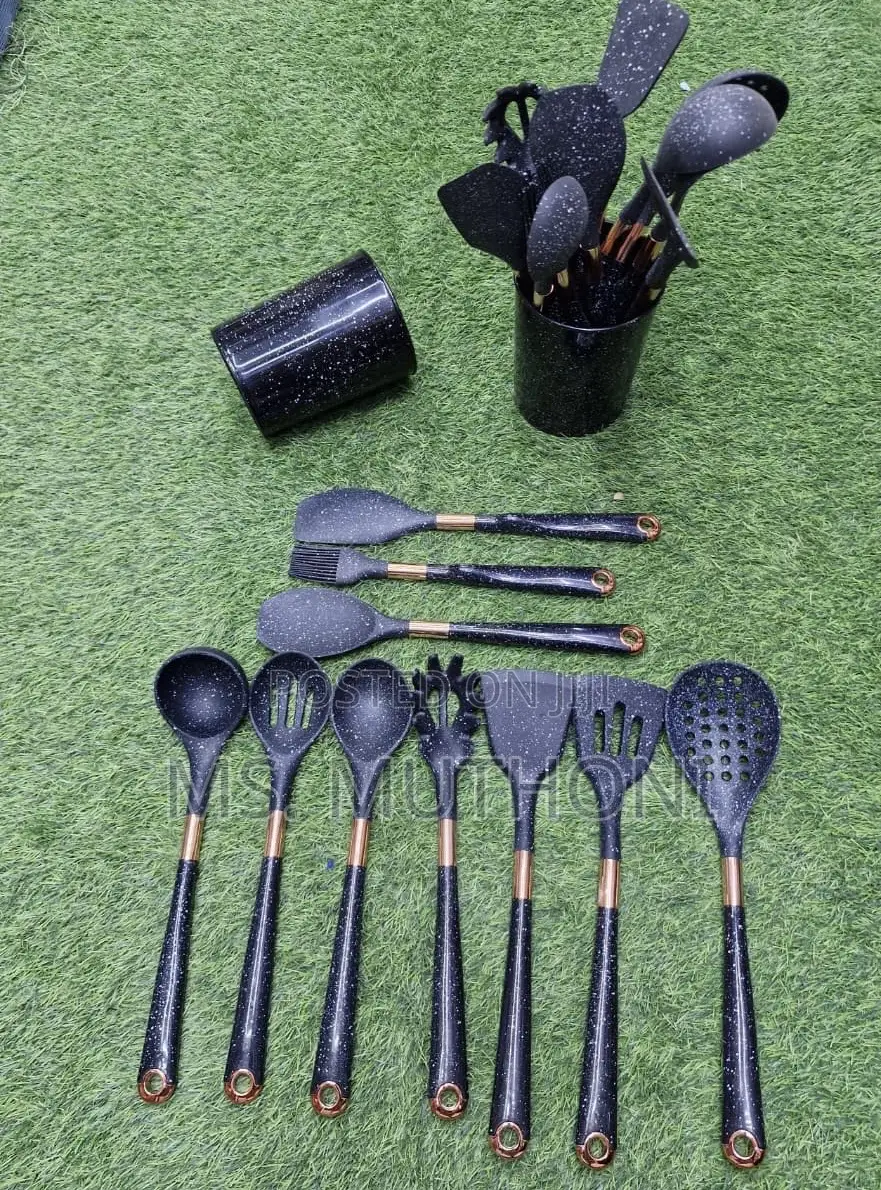 Kitchen Accessories High Quality Kitchen Silicone Spoons (Speckled)