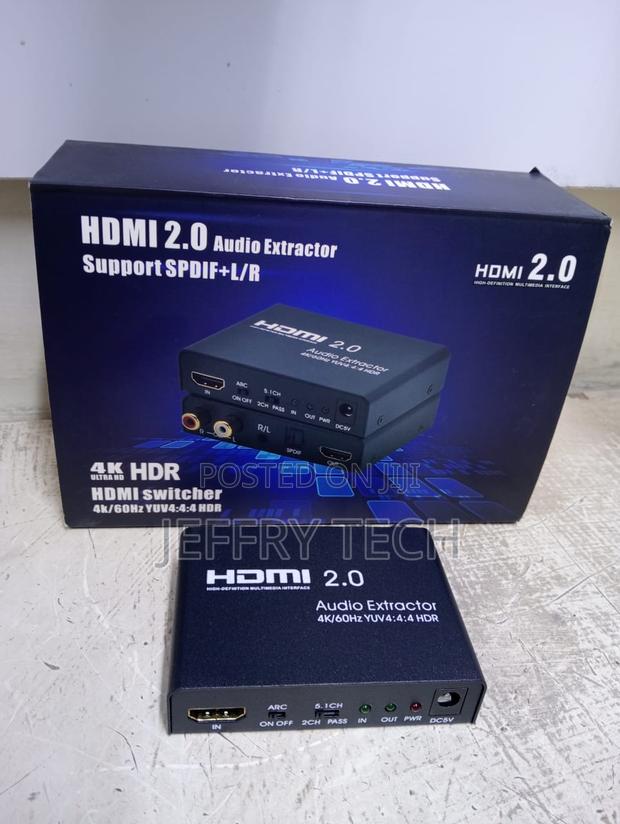 Hdmi To Hdmi+Aux + Opticalhdmi 2.0 Audio Extractor Supports Resolu