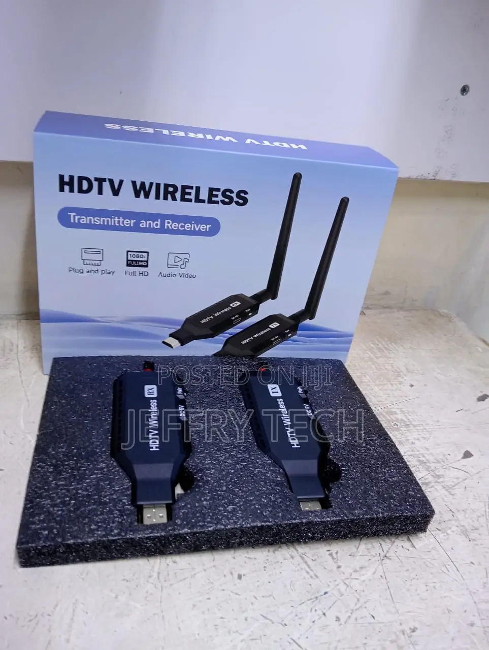 Wireless Hdmi Transmitter And Receiver, 50 Meter Range, Plug And Play,