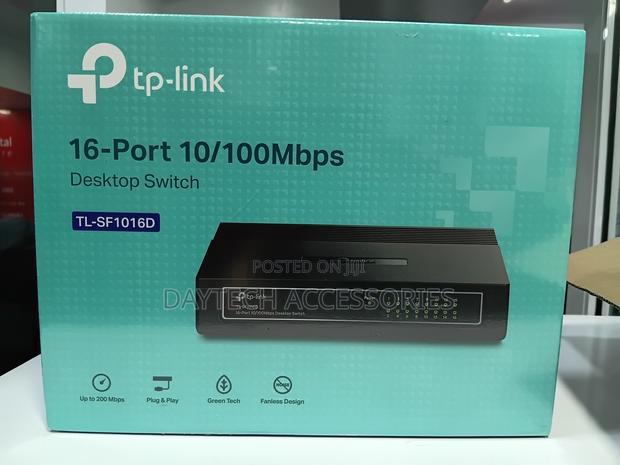 Tp-Link 16-Port 10/100mbps Desktop Switch - Black - thumbnail 2