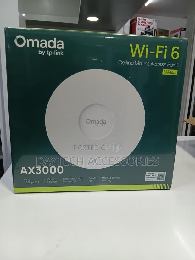 This Is a Tp-Link Eap650 Ax3000 Wi-Fi 6 Ceiling Mount Access Point.