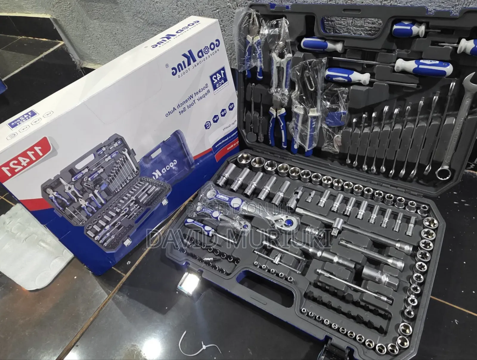 Goodking 142pcs Professional Mechanical Toolbox Set