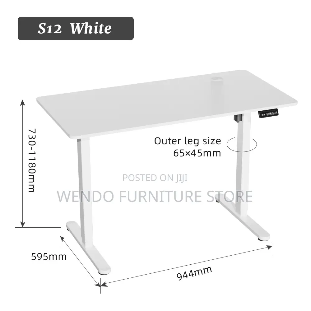 Office Desk 1.4 Meters Motorized Height-Standing Desk for Home/Office