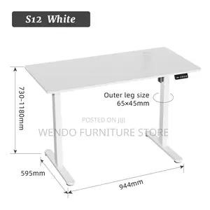Office Desk 1.4 Meters Motorized Height-Standing Desk for Home/Office