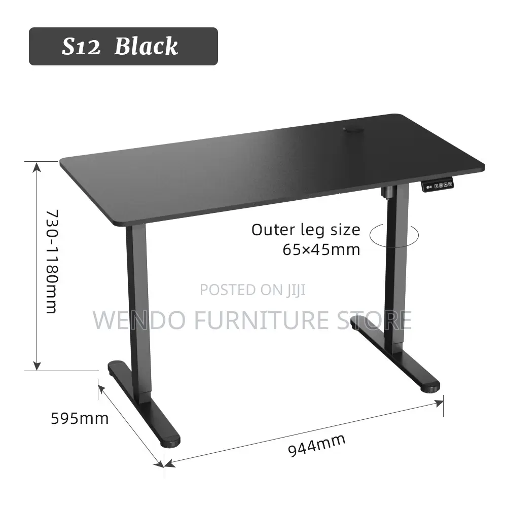 Office Desk 1.4 Meters Motorized Height-Standing Desk for Home/Office