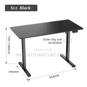 Office Desk 1.4 Meters Motorized Height-Standing Desk for Home/Office