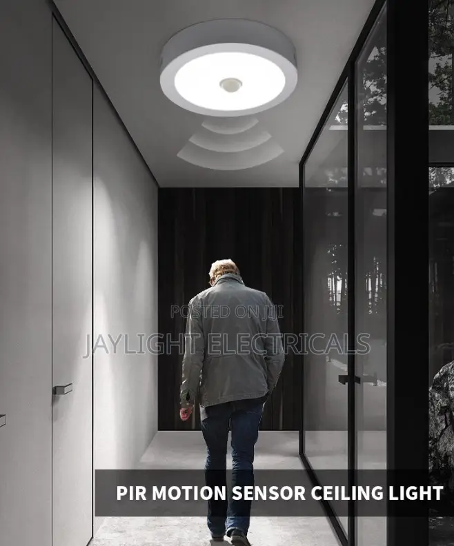 Motion Sensor Smart Ceiling Panel Light for Staircase Balcony Bathroom