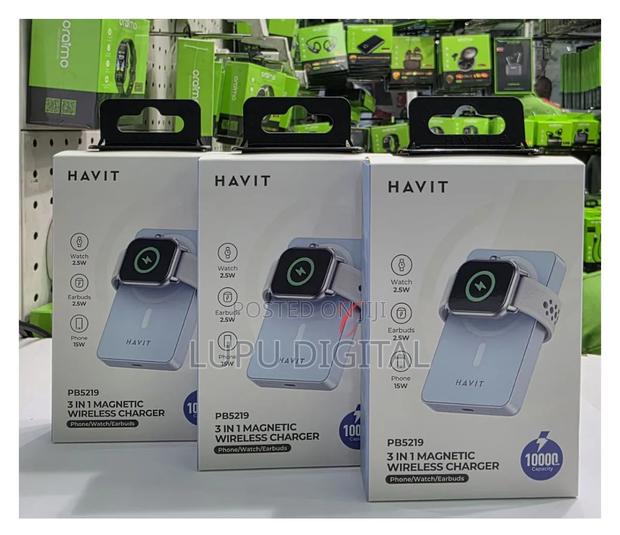 Havit Pb5219 *3 in 1* 10000mah 20w *Magnetic Wireless*