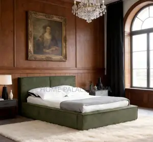 Wooden Bed: Italian Luxury Fabric Bed Frame