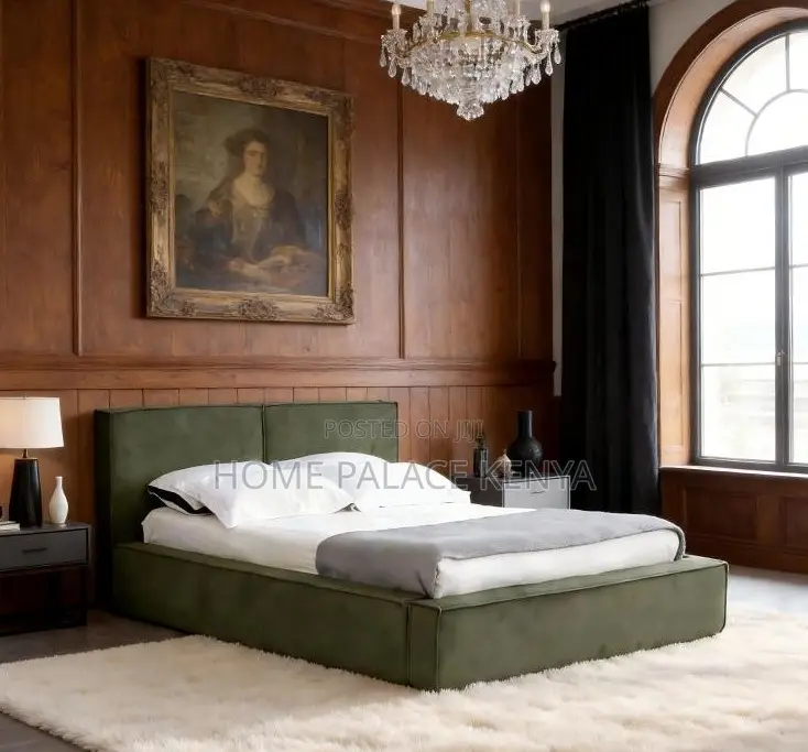 Wooden Bed: Italian Luxury Fabric Bed Frame