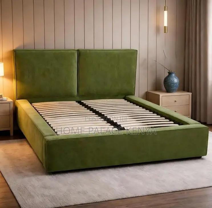Wooden Bed: Italian Luxury Fabric Bed Frame
