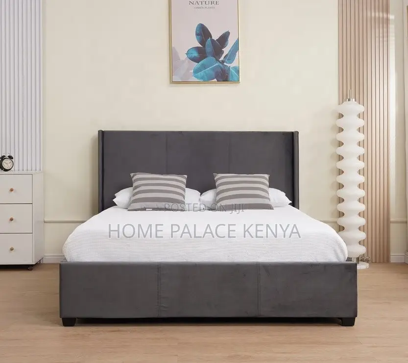 Wooden Bed: Italian Luxury Fabric Bed Frame