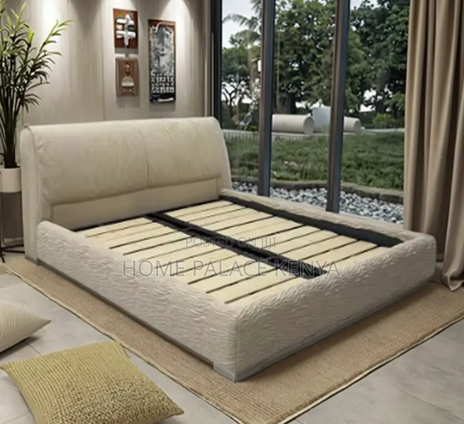 Wooden Bed: Italian Luxury Fabric Bed Frame