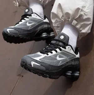 Nike Shox Ride 2” Light Graphite ” Quality Leather Sneakers