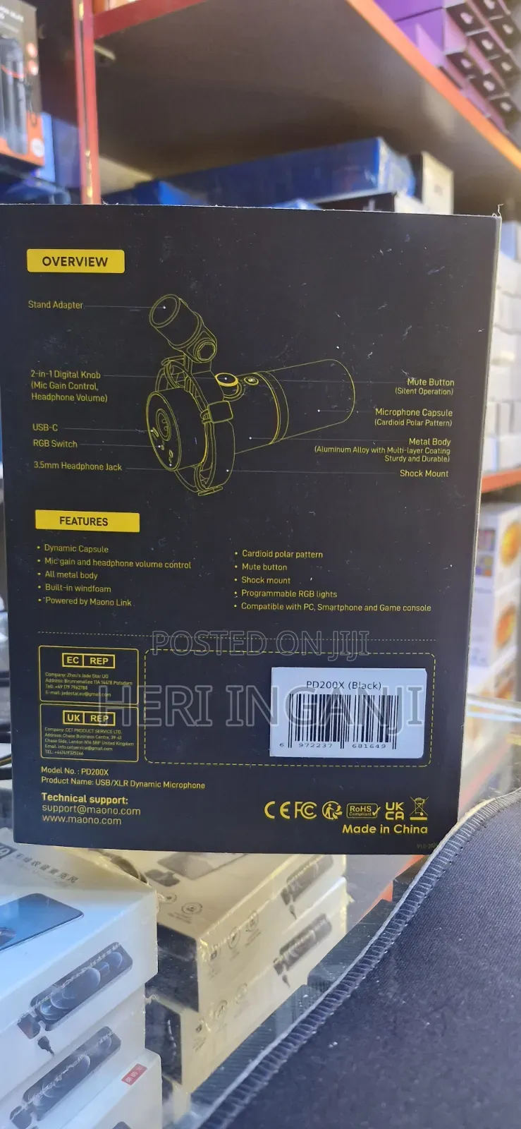 Maono Pd200x Usb/Xlr Dynamic Microphone
