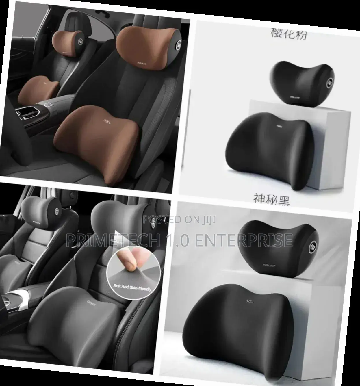2pcs Memory Foam Car Headrest