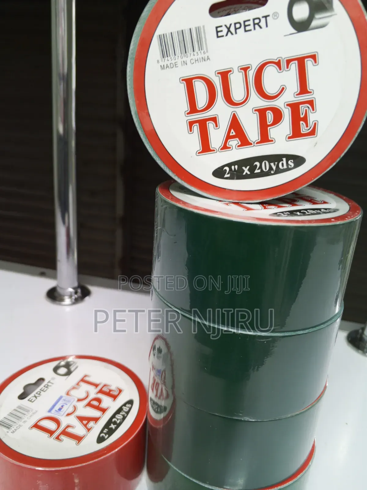 Heavy-Duty Duct Tape - 2" X 20 Yards, Waterproof, Strong Adhesive