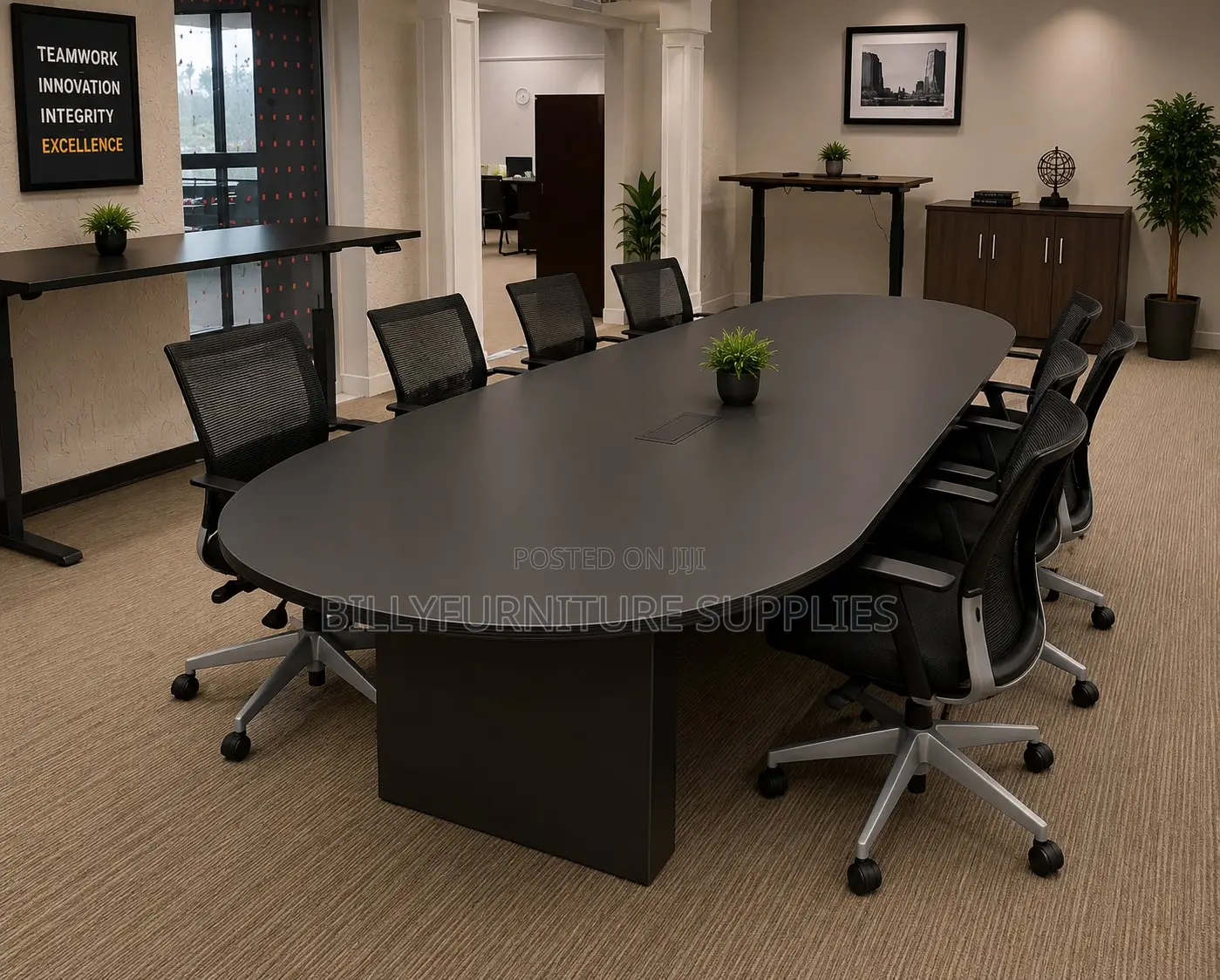 Grand Executive Boardroom Table Nairobi – Premium Meeting Centerpiece