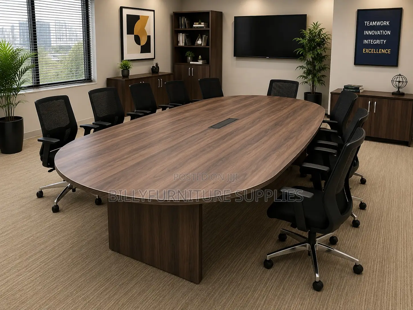 Royal Boardroom Table Nairobi – Luxury Executive Conference Furniture