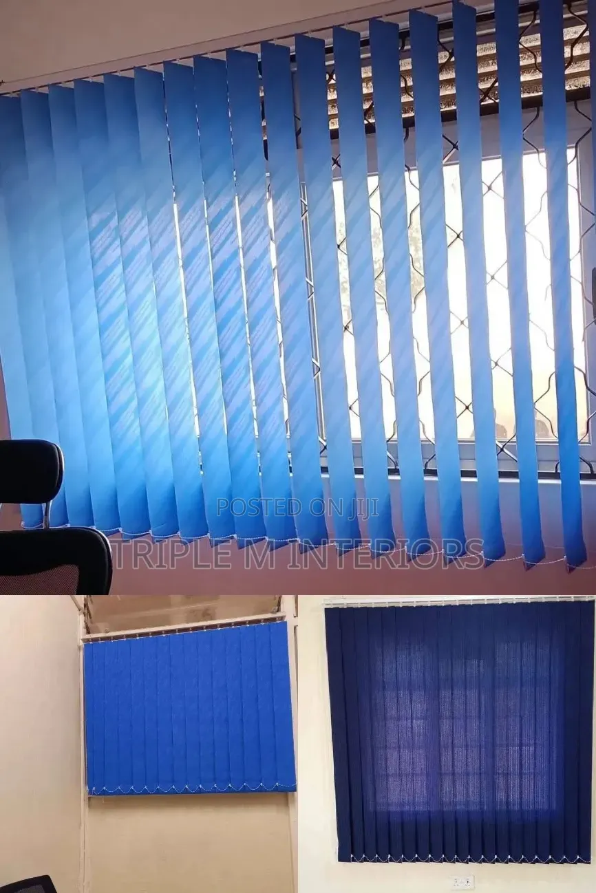 Faux-Suede Vertical Office Blinds for a Soft Professional Look