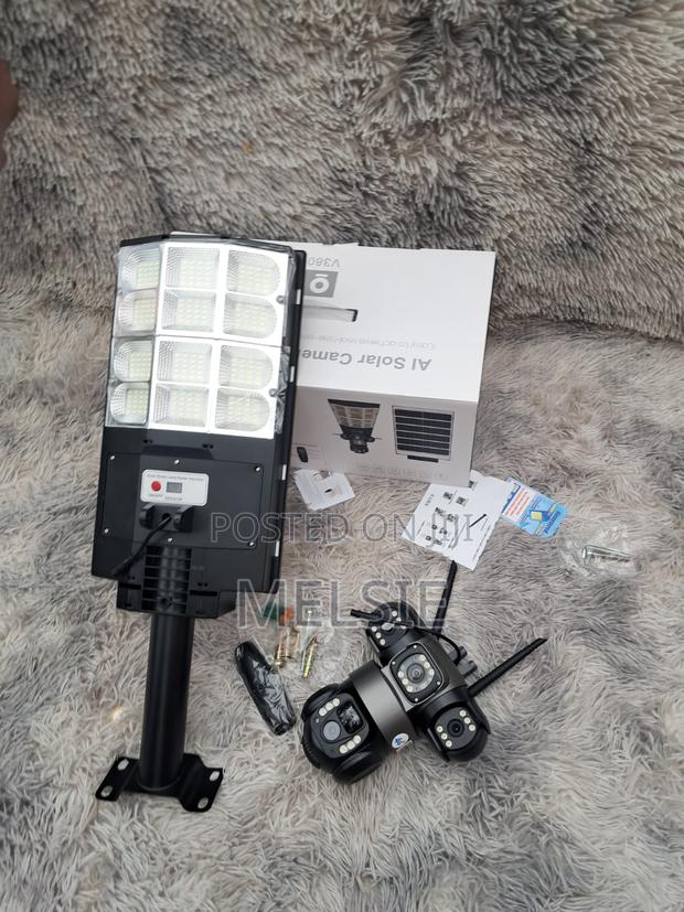 Outdoor Solar CCTV Camera Triple Lens Auto Tracking Camera