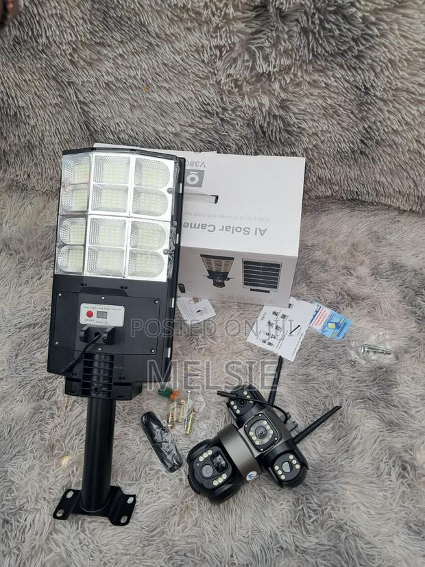 Outdoor Solar CCTV Camera Triple Lens Auto Tracking Camera - thumbnail 2