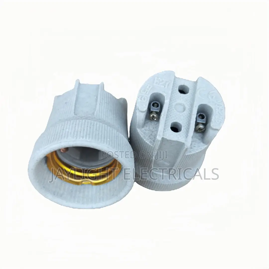Lamp Holder Screw Style Porcelain Socket Grey