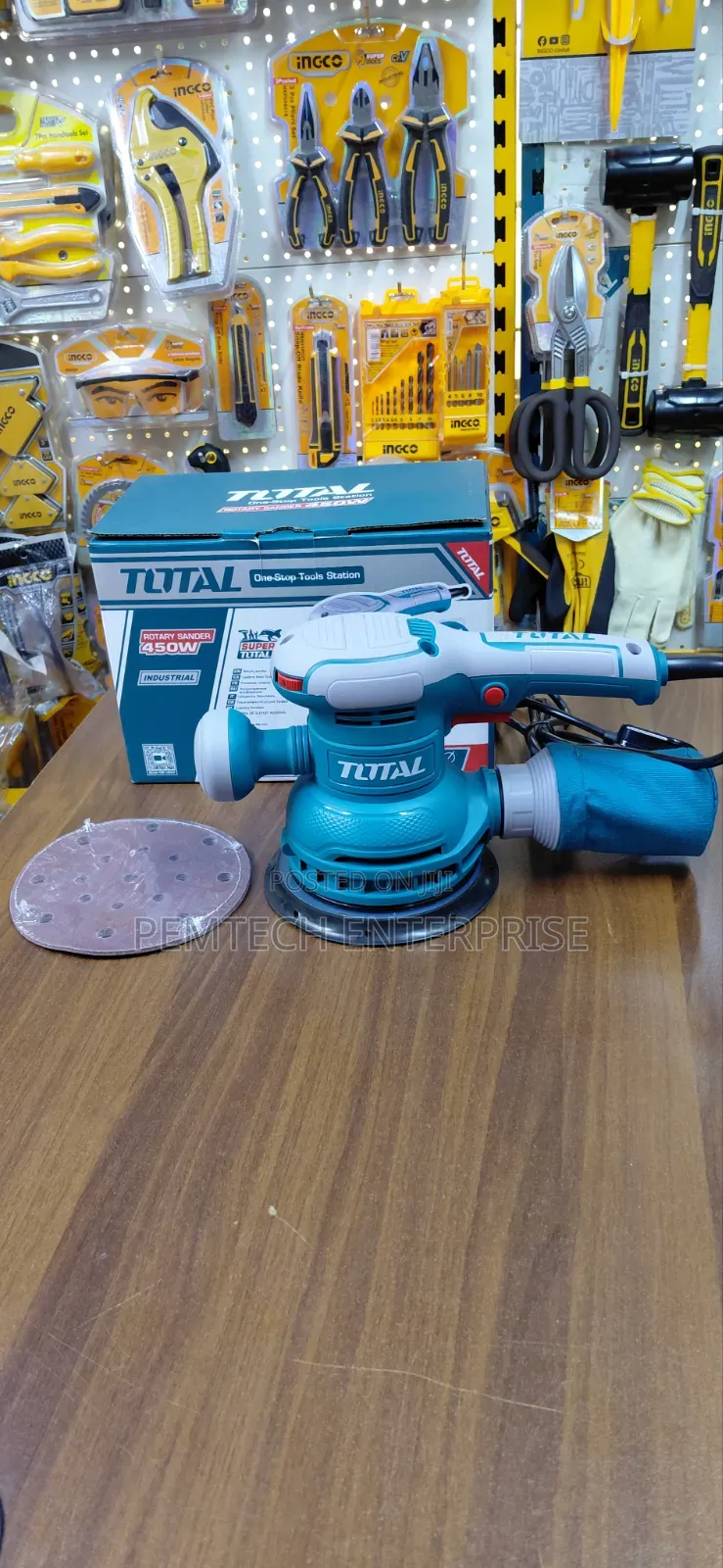 Total 450w Rotary Sander (Model Tf)