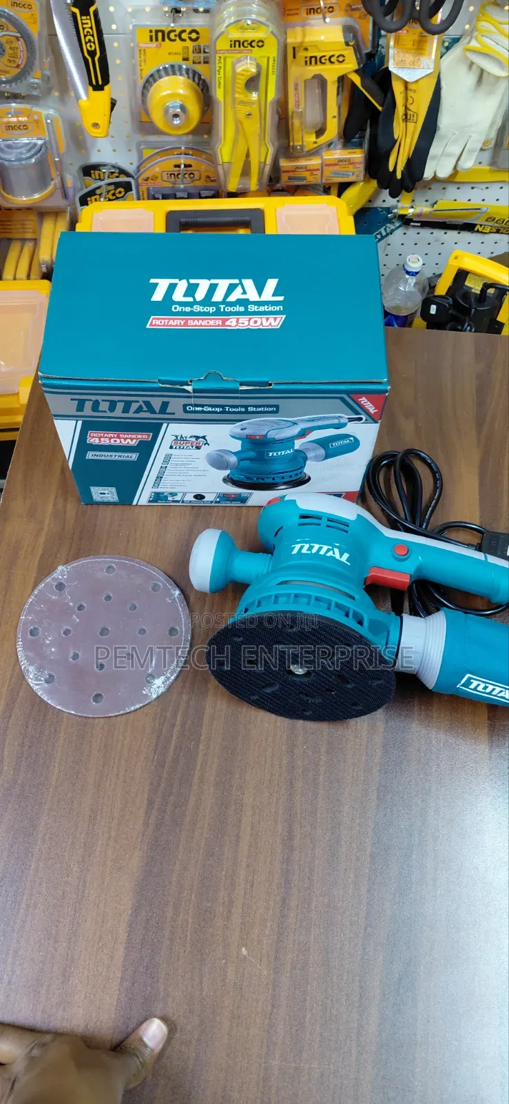 Total 450w Rotary Sander (Model Tf)