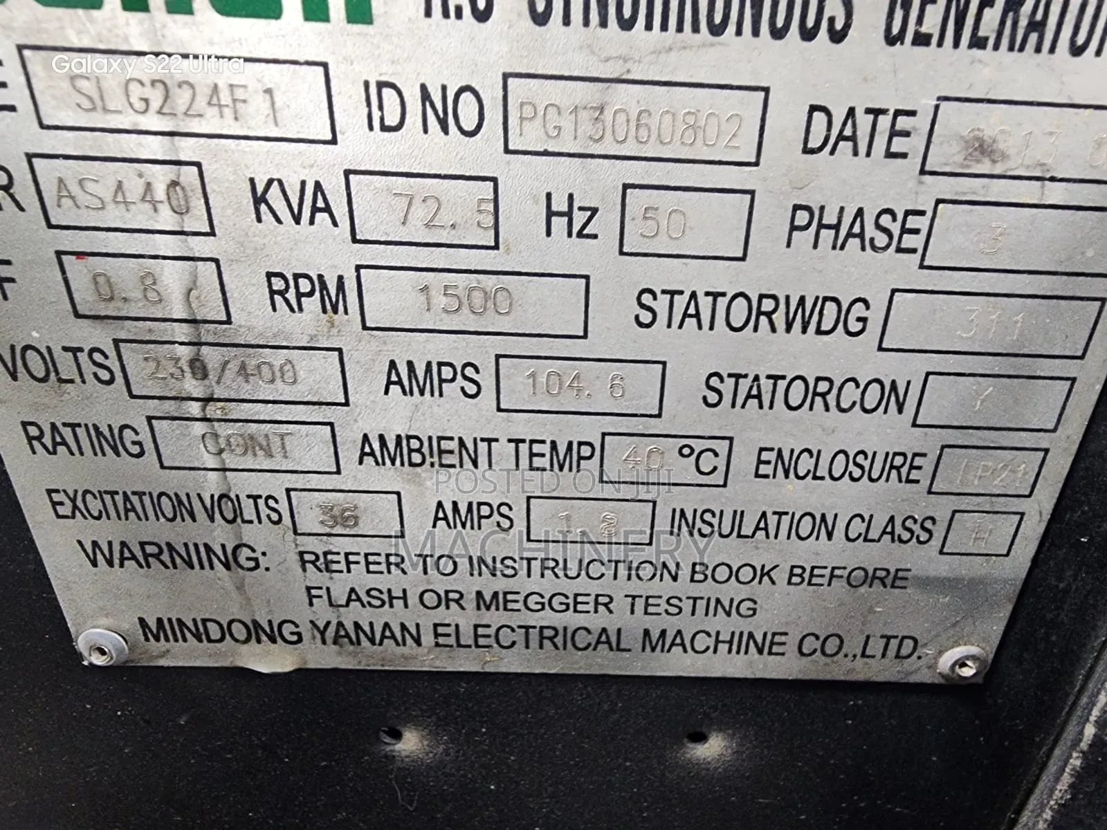 70kva Ex Uk Power Generator for Sale and Hire