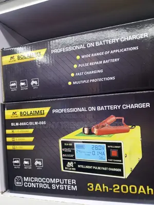 Bolaimei 12v 24v Digital Battery Charger 3ah-200ah