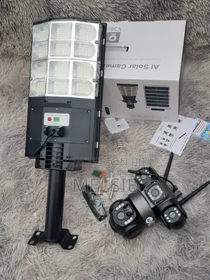 Wireless Triple Lens Solar Security Camera Outdoor
