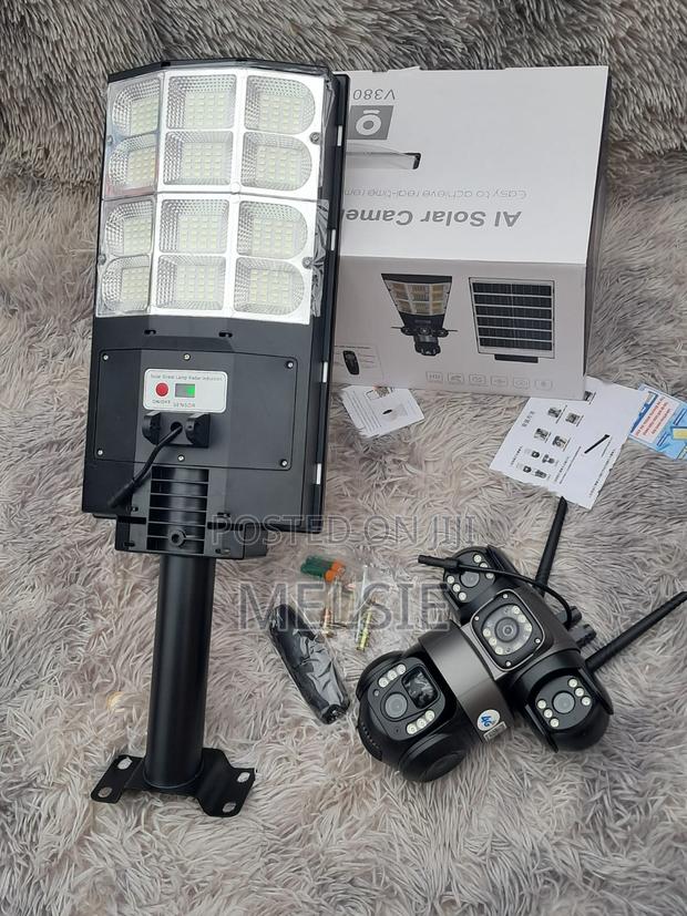 Wireless Triple Lens Solar Security Camera Outdoor - thumbnail 2