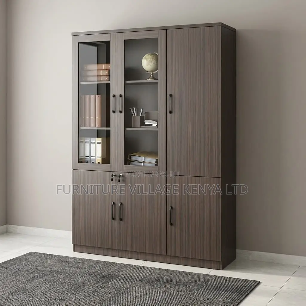 3-Door Wooden Office Cabinet.