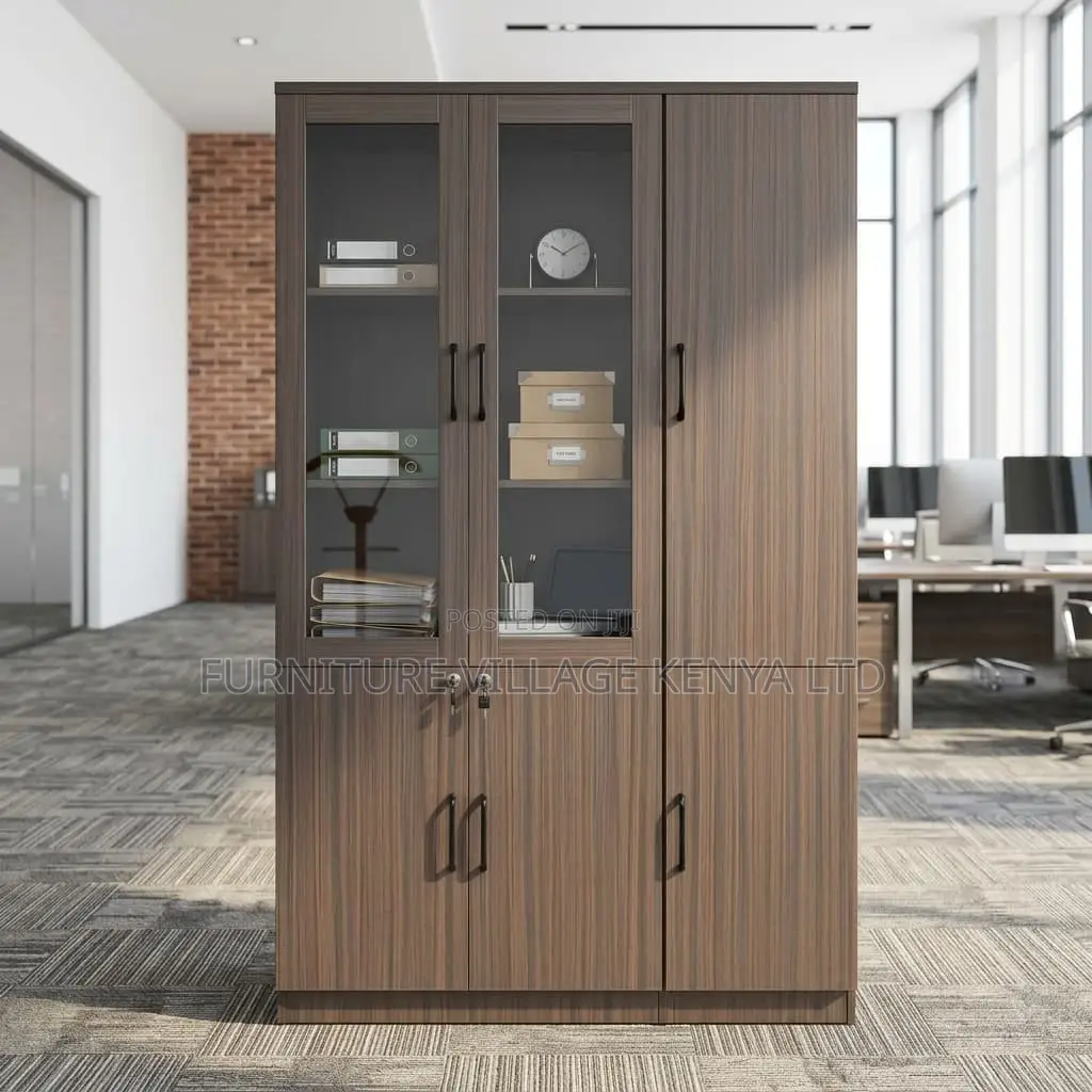 3-Door Wooden Office Cabinet.