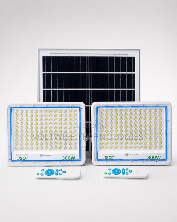 300w Solar Flood Lights With 1 Solar Panel Remote Control - main view