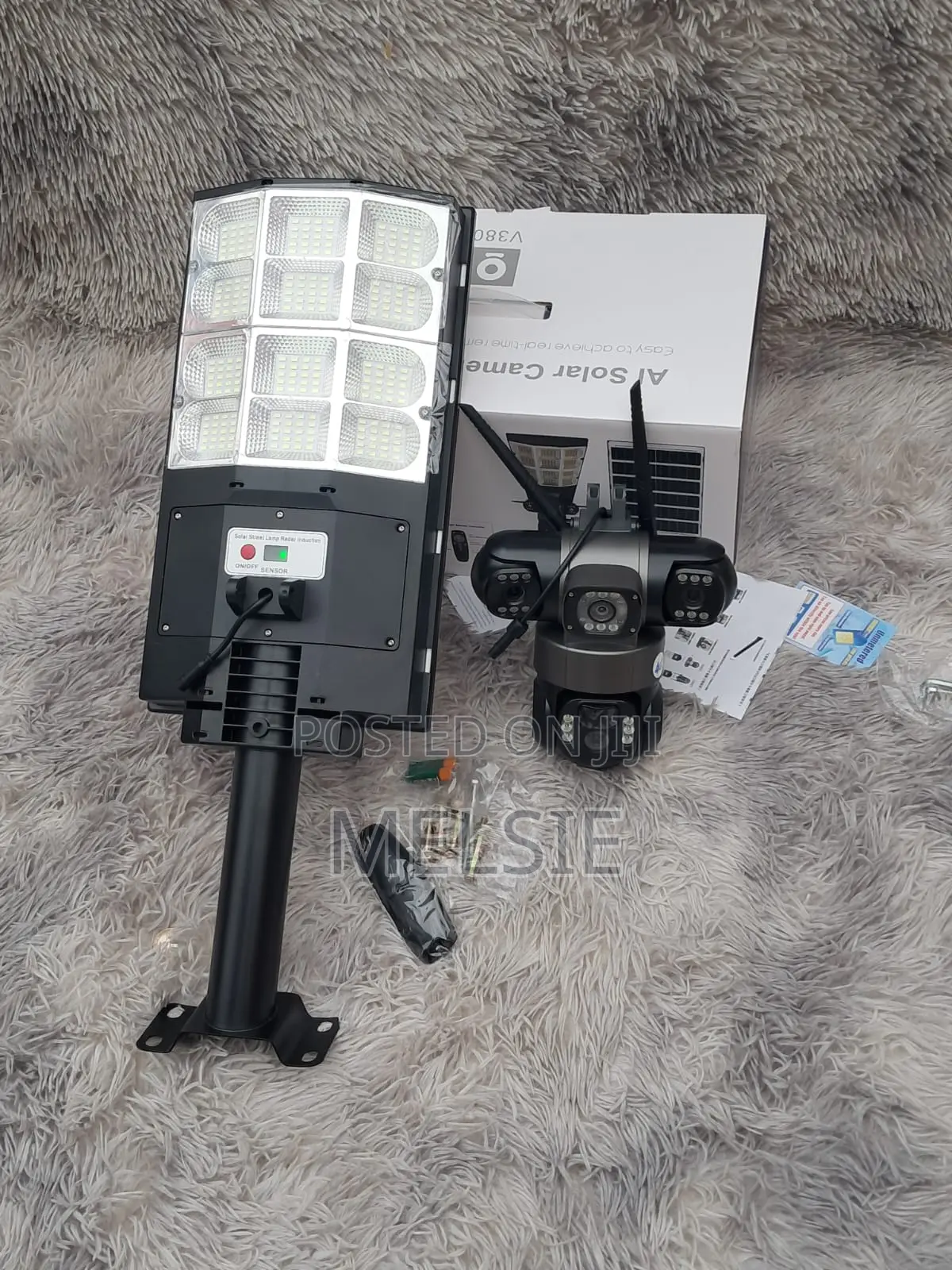 Solar Powered 360° Triple Lens 4g Surveillance Camera