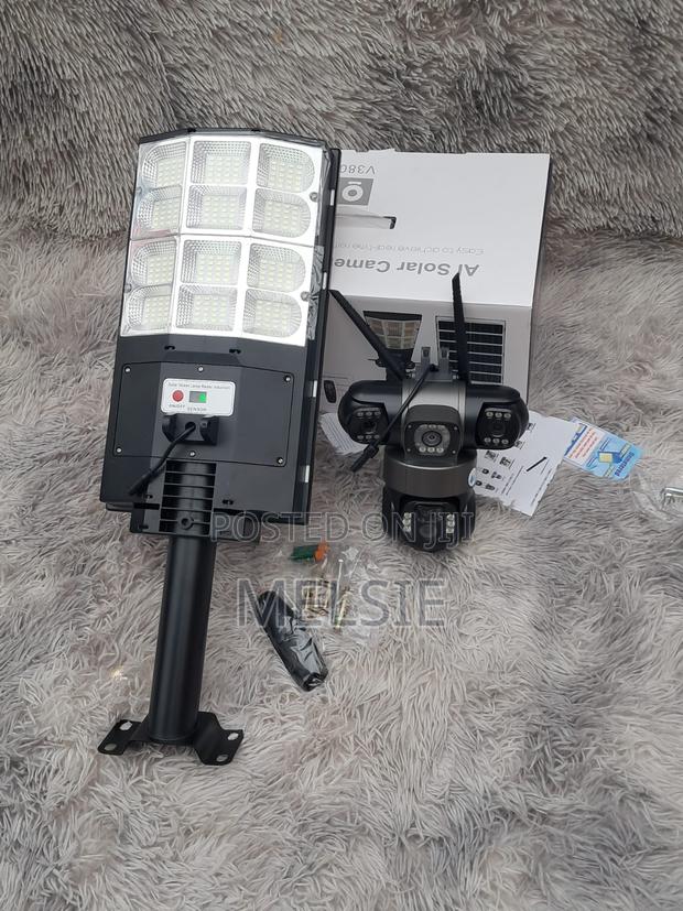Solar Powered 360° Triple Lens 4g Surveillance Camera