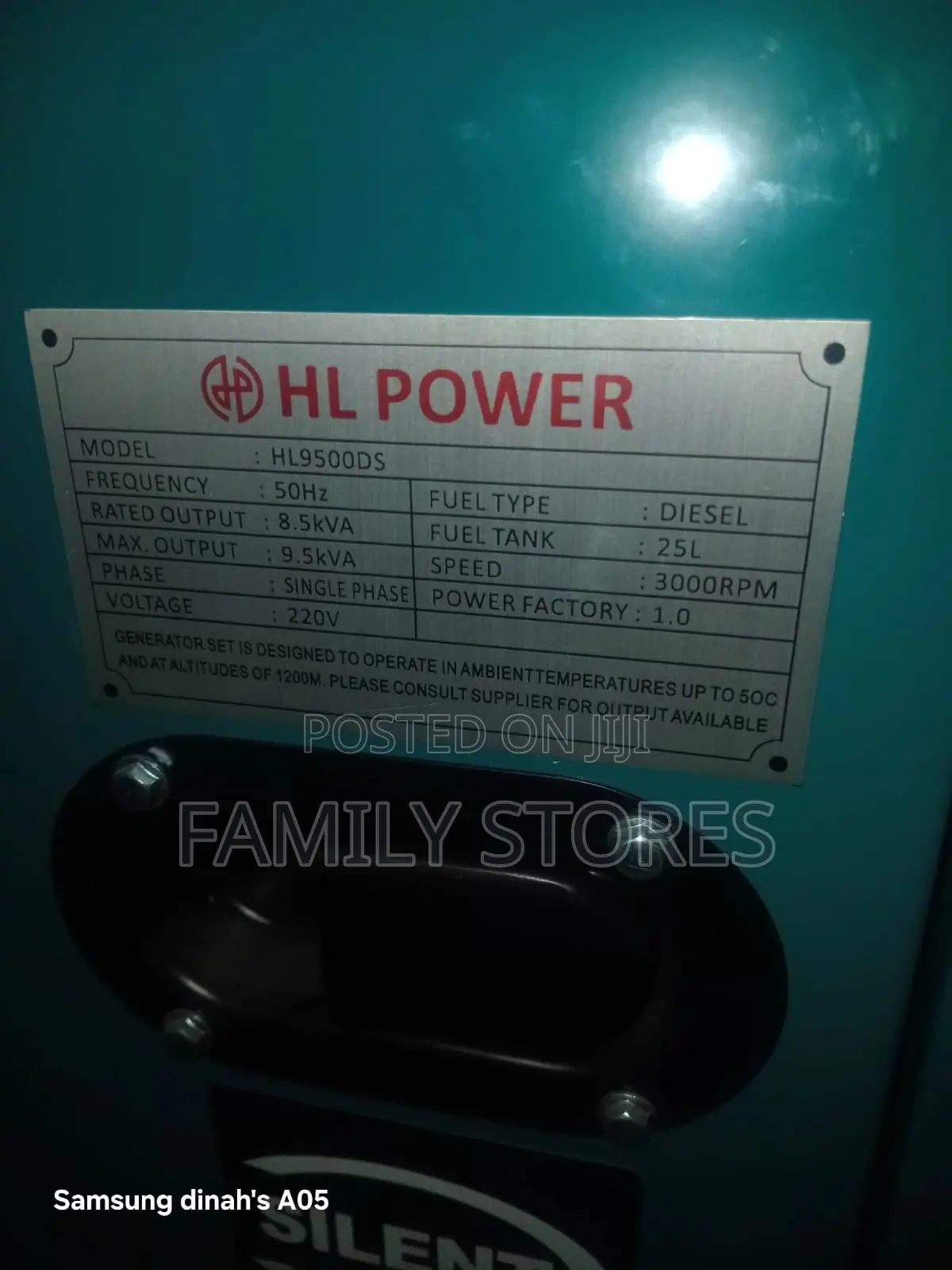 Hl Power Hl9500ds 9.5 Kva Silent Diesel Generator
