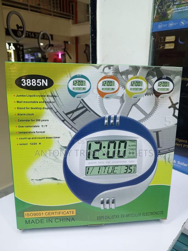Kadio 3885n Digital Wall Desk Clock LCD Alarm Calendar - thumbnail 2