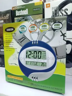 Kadio 3885n LCD Digital Clock Wall Mount Desktop Use