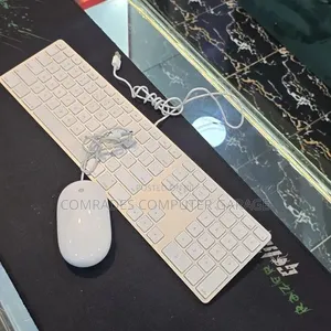 Genuine Apple A1243 Wired Aluminum Keyboard and Mouse