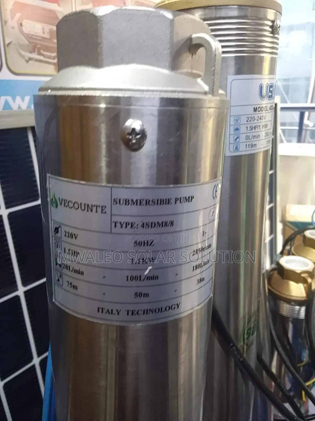 1.5hp Vecounte Submersible Pump 1.1kw
