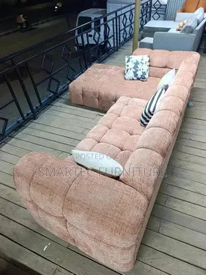 Spacious Bubble L Shaped Sectional Sofa.