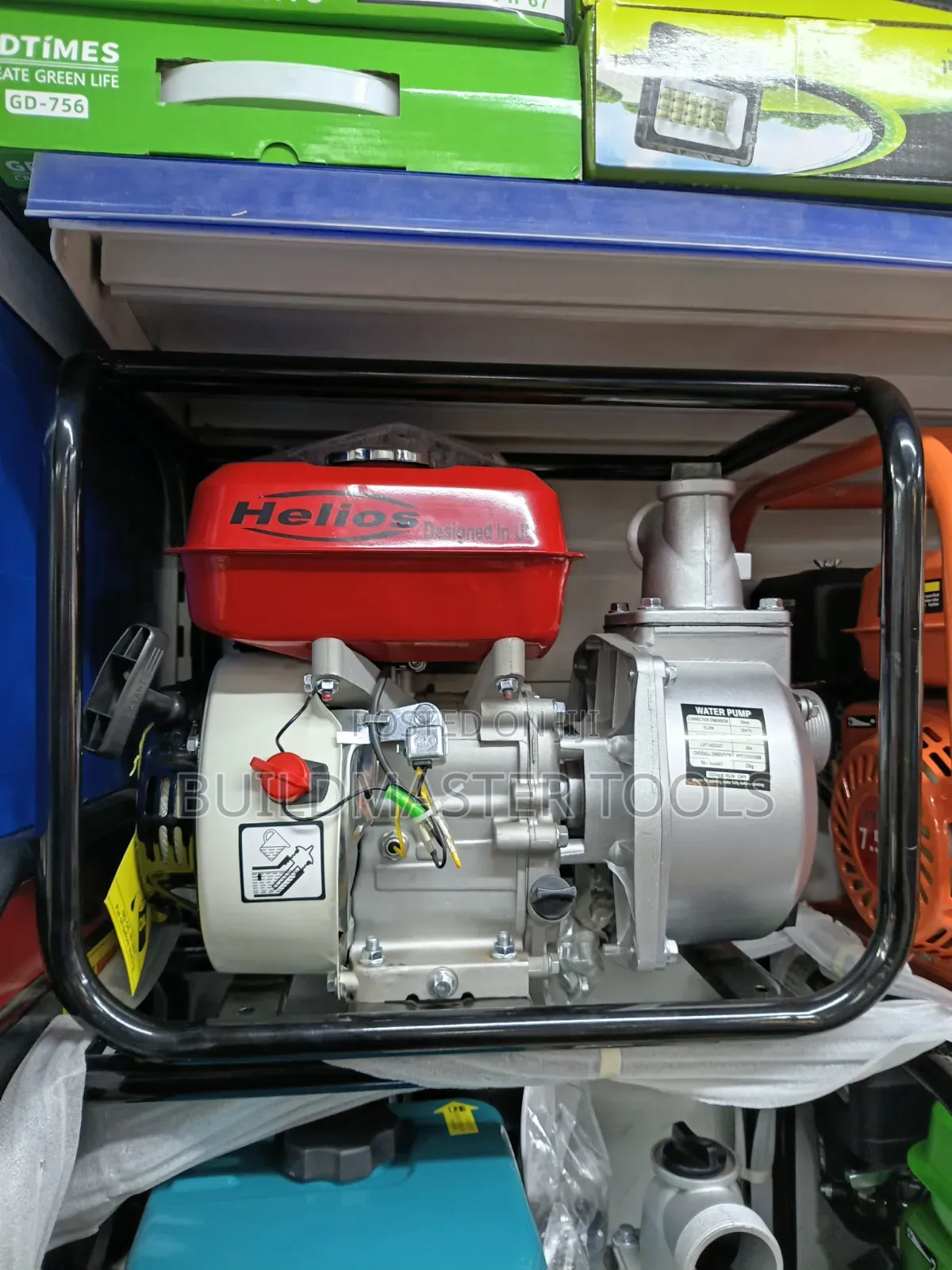 Helios Gasoline-Powered Water Pump.